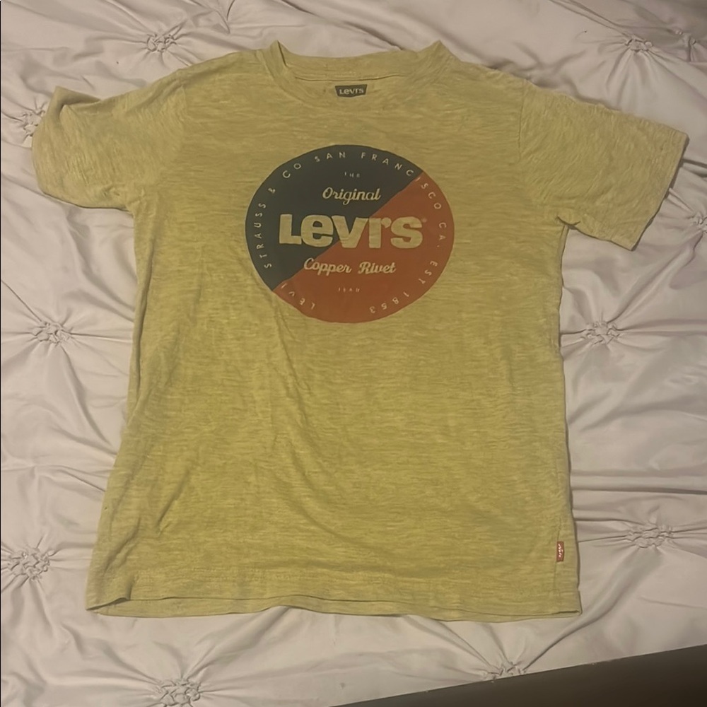 Levi's Yellow Retro Logo Short Sleeve Tee